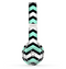 The Teal & Black Wide Chevron Pattern Skin Set for the Beats by Dre Solo 2 Wireless Headphones