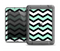 The Teal & Black Wide Chevron Pattern Apple iPad Air LifeProof Fre Case Skin Set