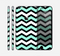 The Teal & Black Wide Chevron Pattern Skin for the Apple iPhone 6 Plus
