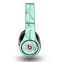 The Teal & Brown Thin Flower Pattern Skin for the Original Beats by Dre Studio Headphones