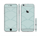 The Teal Circle Polka Pattern Sectioned Skin Series for the Apple iPhone 6s Plus