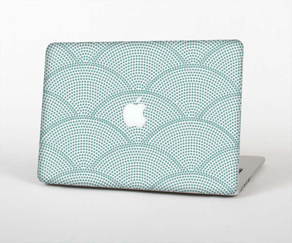 The Teal Circle Polka Pattern Skin Set for the Apple MacBook Air 13"