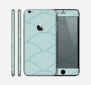The Teal Circle Polka Pattern Skin for the Apple iPhone 6 Plus