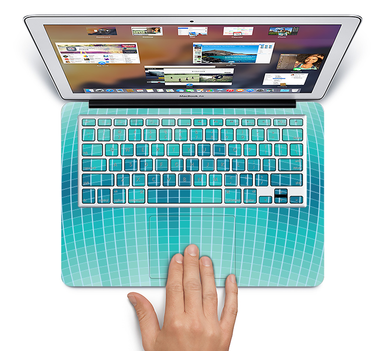 The Teal Disco Ball Skin Set for the Apple MacBook Air 13"