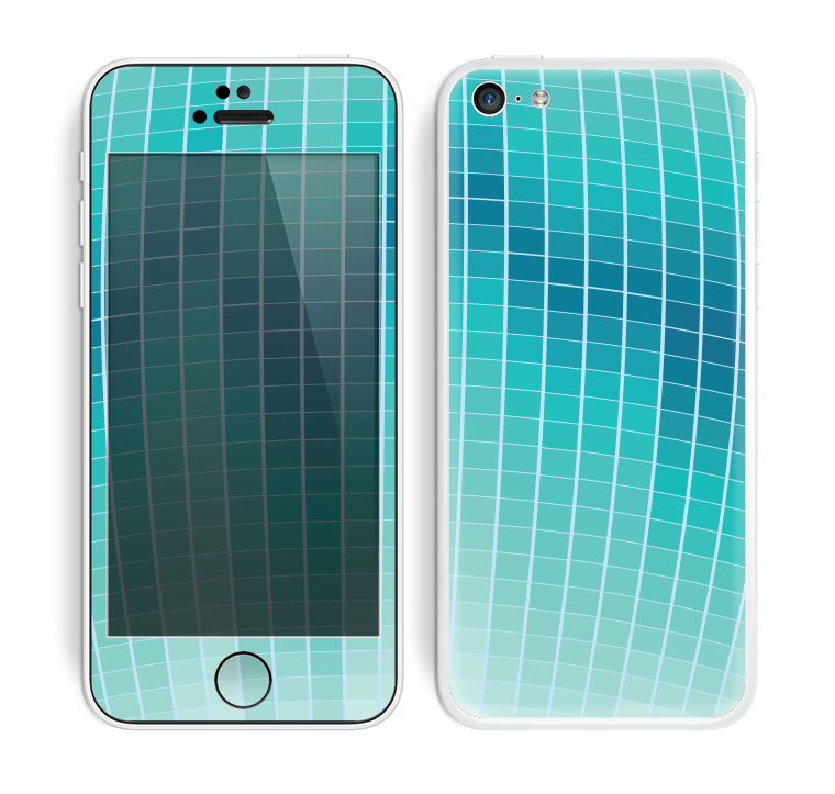 The Teal Disco Ball Skin for the Apple iPhone 5c