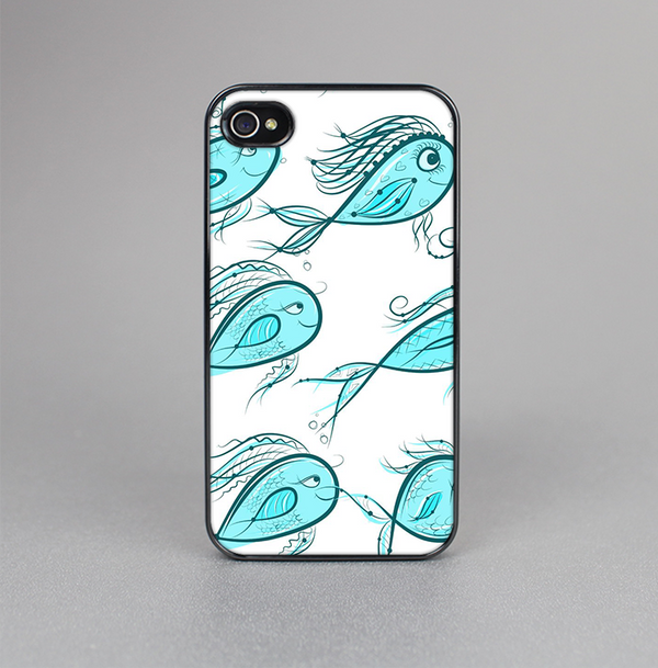 The Teal Fishies Skin-Sert for the Apple iPhone 4-4s Skin-Sert Case