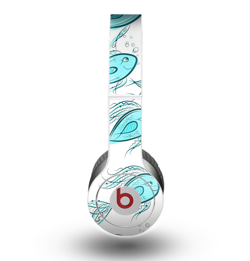 The Teal Fishies Skin for the Beats by Dre Original Solo-Solo HD Headphones