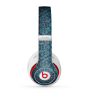The Teal Floral Mirrored Pattern Skin for the Beats by Dre Studio (2013+ Version) Headphones