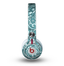 The Teal Floral Paisley Pattern Skin for the Beats by Dre Mixr Headphones