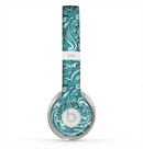 The Teal Floral Paisley Pattern Skin for the Beats by Dre Solo 2 Headphones