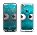 The Teal Fuzzy Wuzzy Apple iPhone 5-5s LifeProof Fre Case Skin Set