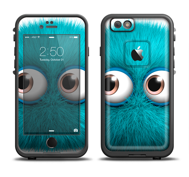 The Teal Fuzzy Wuzzy Apple iPhone 6/6s Plus LifeProof Fre Case Skin Set