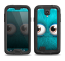 The Teal Fuzzy Wuzzy Samsung Galaxy S4 LifeProof Fre Case Skin Set
