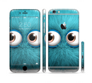 The Teal Fuzzy Wuzzy Sectioned Skin Series for the Apple iPhone 6s Plus