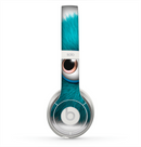 The Teal Fuzzy Wuzzy Skin for the Beats by Dre Solo 2 Headphones