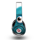 The Teal Fuzzy Wuzzy Skin for the Original Beats by Dre Studio Headphones