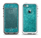 The Teal Glitter Ultra Metallic Apple iPhone 5-5s LifeProof Fre Case Skin Set