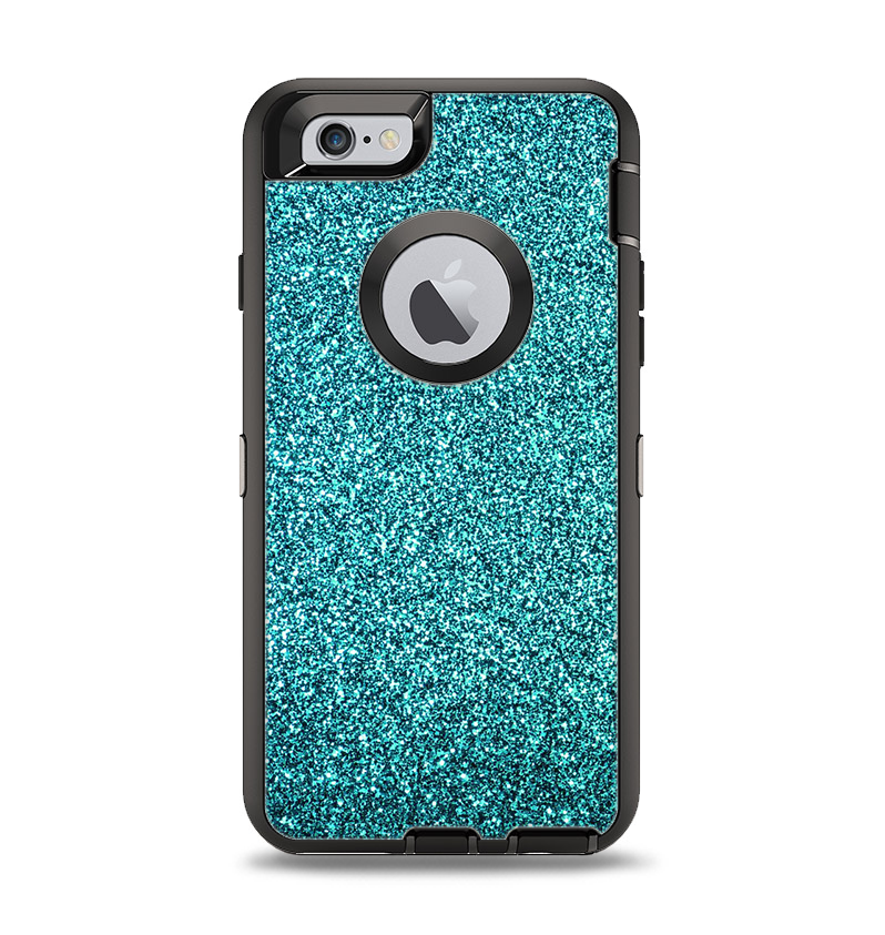 The Teal Glitter Ultra Metallic Apple iPhone 6 Otterbox Defender Case – DesignSkinz The Teal Glitter Ultra Metallic Apple iPhone 6 Otterbox Defender Case – DesignSkinz