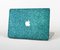 The Teal Glitter Ultra Metallic Skin Set for the Apple MacBook Pro 15" with Retina Display