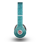 The Teal Glitter Ultra Metallic Skin for the Beats by Dre Original Solo-Solo HD Headphones