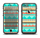 The Teal & Gold Tribal Ethic Geometric Pattern Apple iPhone 6/6s LifeProof Fre Case Skin Set