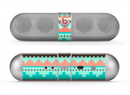 The Teal & Gold Tribal Ethic Geometric Pattern Skin for the Beats by Dre Pill Bluetooth Speaker