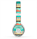 The Teal & Gold Tribal Ethic Geometric Pattern Skin for the Beats by Dre Solo 2 Headphones