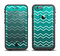The Teal Gradient Layered Chevron Apple iPhone 6 LifeProof Fre Case Skin Set