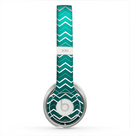 The Teal Gradient Layered Chevron Skin for the Beats by Dre Solo 2 Headphones