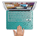 The Teal Hexagon Pattern Skin Set for the Apple MacBook Air 13"