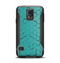 The Teal Hexagon Pattern Samsung Galaxy S5 Otterbox Commuter Case Skin Set