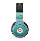 The Teal Hexagon Pattern Skin for the Beats by Dre Pro Headphones