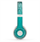 The Teal Hexagon Pattern Skin for the Beats by Dre Solo 2 Headphones