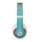 The Teal Hexagon Pattern Skin for the Beats by Dre Studio (2013+ Version) Headphones
