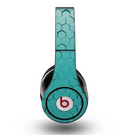 The Teal Hexagon Pattern Skin for the Original Beats by Dre Studio Headphones