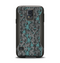 The Teal Leaf Foliage Pattern Samsung Galaxy S5 Otterbox Commuter Case Skin Set