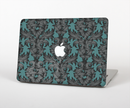The Teal Leaf Foliage Pattern Skin for the Apple MacBook Pro Retina 15"