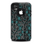 The Teal Leaf Foliage Pattern Skin for the iPhone 4-4s OtterBox Commuter Case