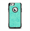The Teal Leaf Laced Pattern Apple iPhone 6 Otterbox Commuter Case Skin Set