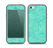 The Teal Leaf Laced Pattern Skin Set for the iPhone 5-5s Skech Glow Case