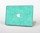 The Teal Leaf Laced Pattern Skin for the Apple MacBook Pro Retina 15"