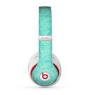 The Teal Leaf Laced Pattern Skin for the Beats by Dre Studio (2013+ Version) Headphones