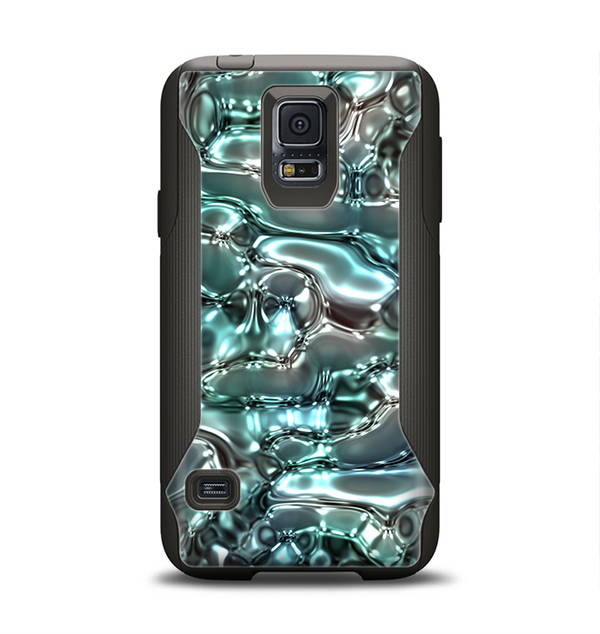 The Teal Mercury Samsung Galaxy S5 Otterbox Commuter Case Skin Set