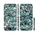 The Teal Mercury Sectioned Skin Series for the Apple iPhone 6s Plus