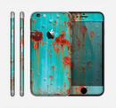 The Teal Metal with Rust Skin for the Apple iPhone 6 Plus