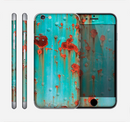 The Teal Metal with Rust Skin Set for the Apple iPhone 5