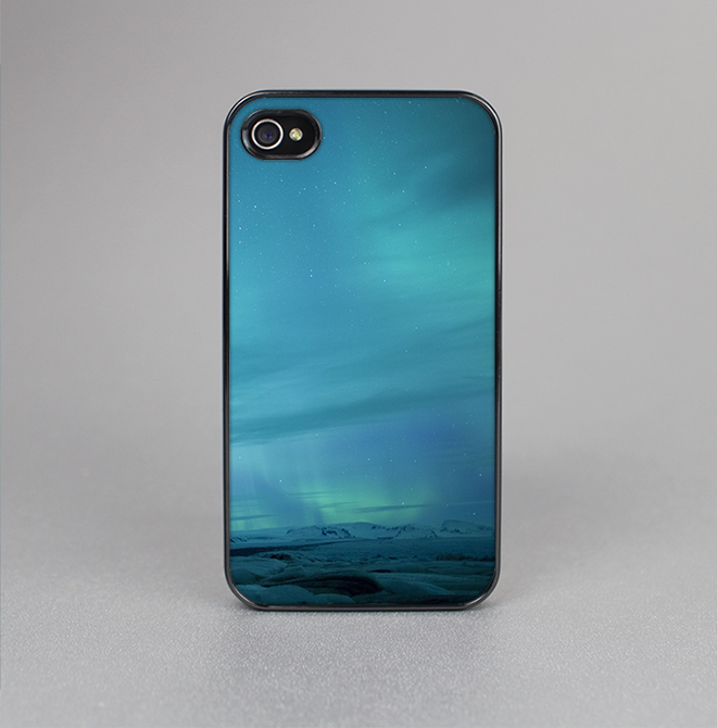 The Teal Northern Lights Skin-Sert for the Apple iPhone 4-4s Skin-Sert Case