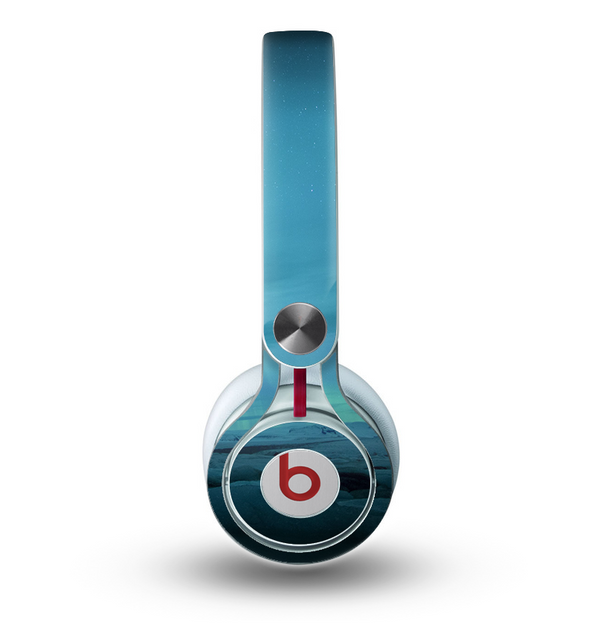 The Teal Northern Lights Skin for the Beats by Dre Mixr Headphones