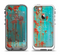 The Teal Painted Rustic Metal Apple iPhone 5-5s LifeProof Fre Case Skin Set