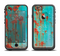 The Teal Painted Rustic Metal Apple iPhone 6/6s Plus LifeProof Fre Case Skin Set